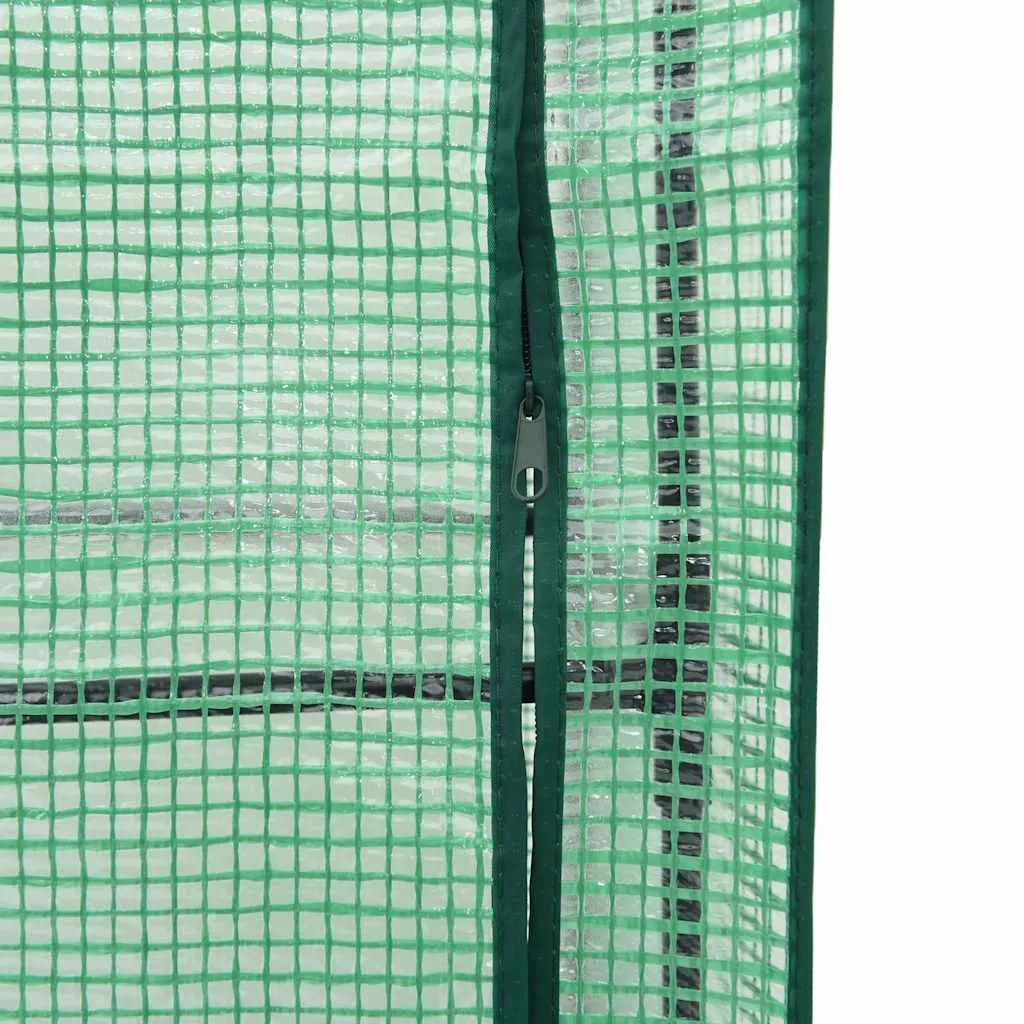 Hochbeet mit Gewächshausabdeckung 160x40x138 cm Schwarz
