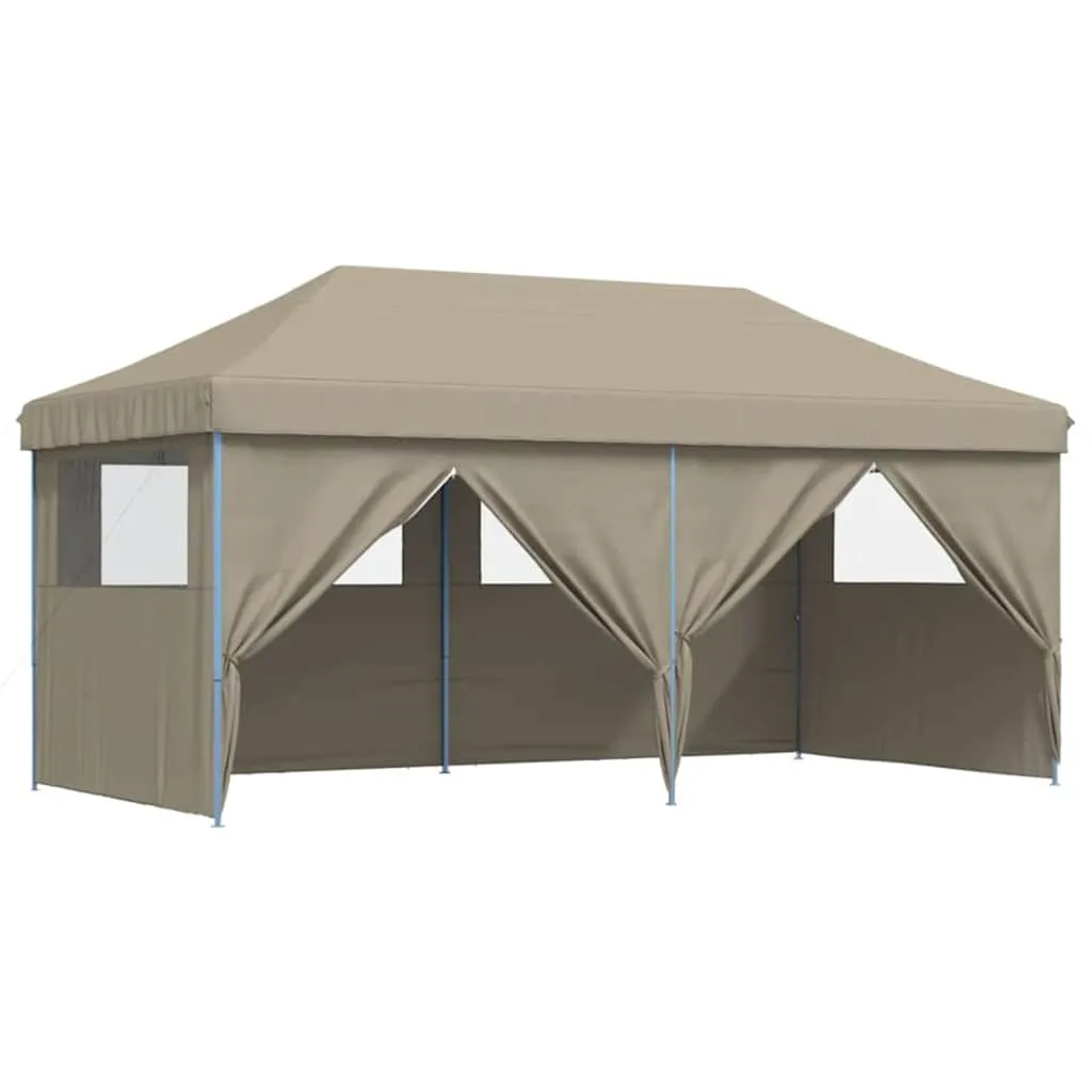 Pop-Up Party-Zelt 580x292x315 cm Taupe – Outdoor Eventzelt