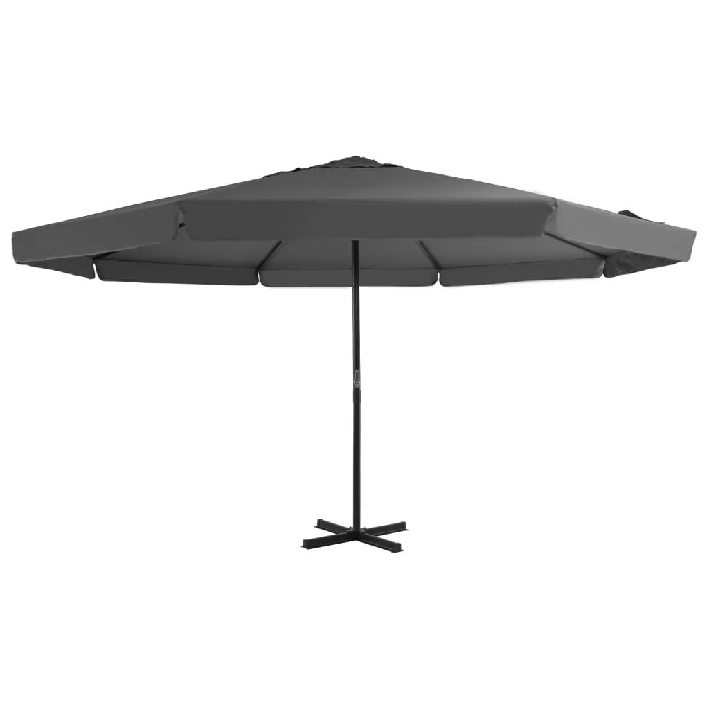 Sonnenschirm mit Aluminium-Mast 500 cm Anthrazit Sonnenschirm mit Aluminium-Mast 500 cm Anthrazit
