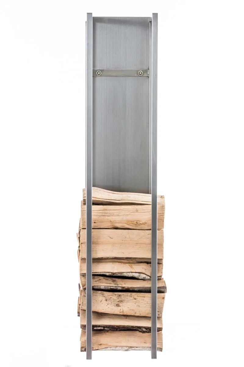 Kaminholzregal Spark 100x25x25 cm Edelstahl