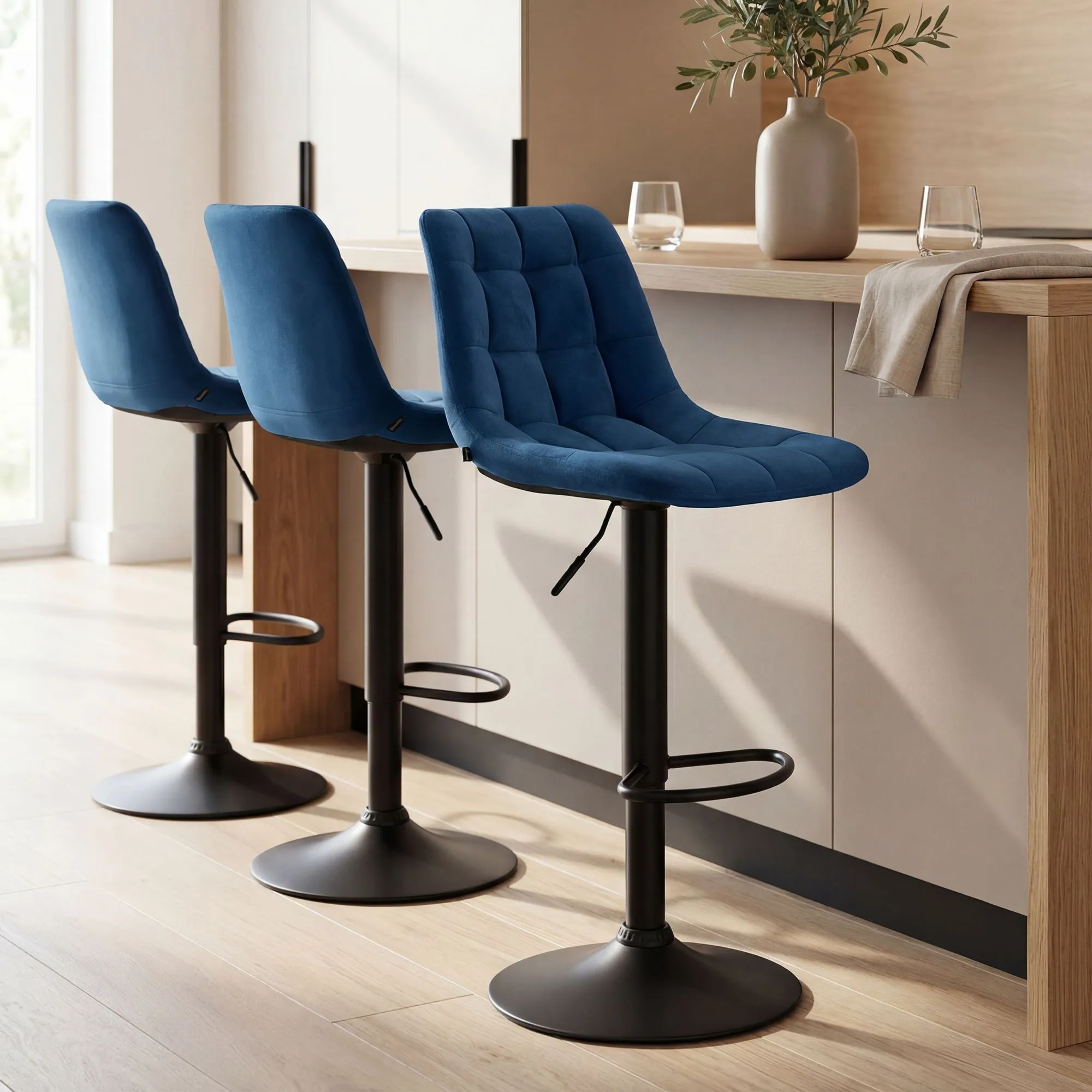 Barhocker Mapun 108x44x50 cm blau