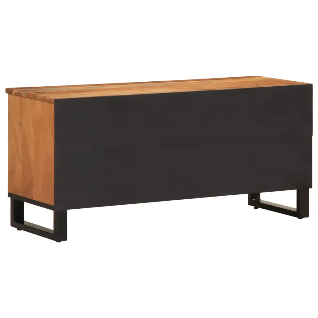Robuster TV-Schrank aus Echtholz 100 x 34 x 46 cm