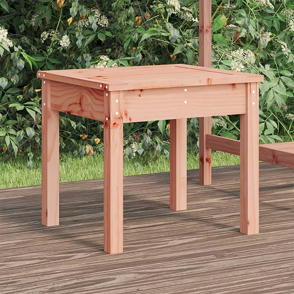 Klassische Gartenbank aus massivem Holz 50x44x45 cm natur