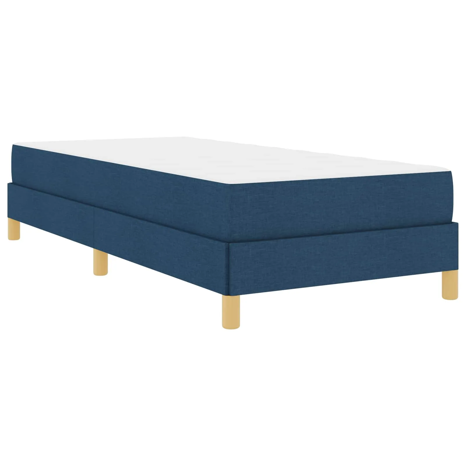 Boxspringbett mit Matratze, Stoff, 200 x 80 cm, Blau