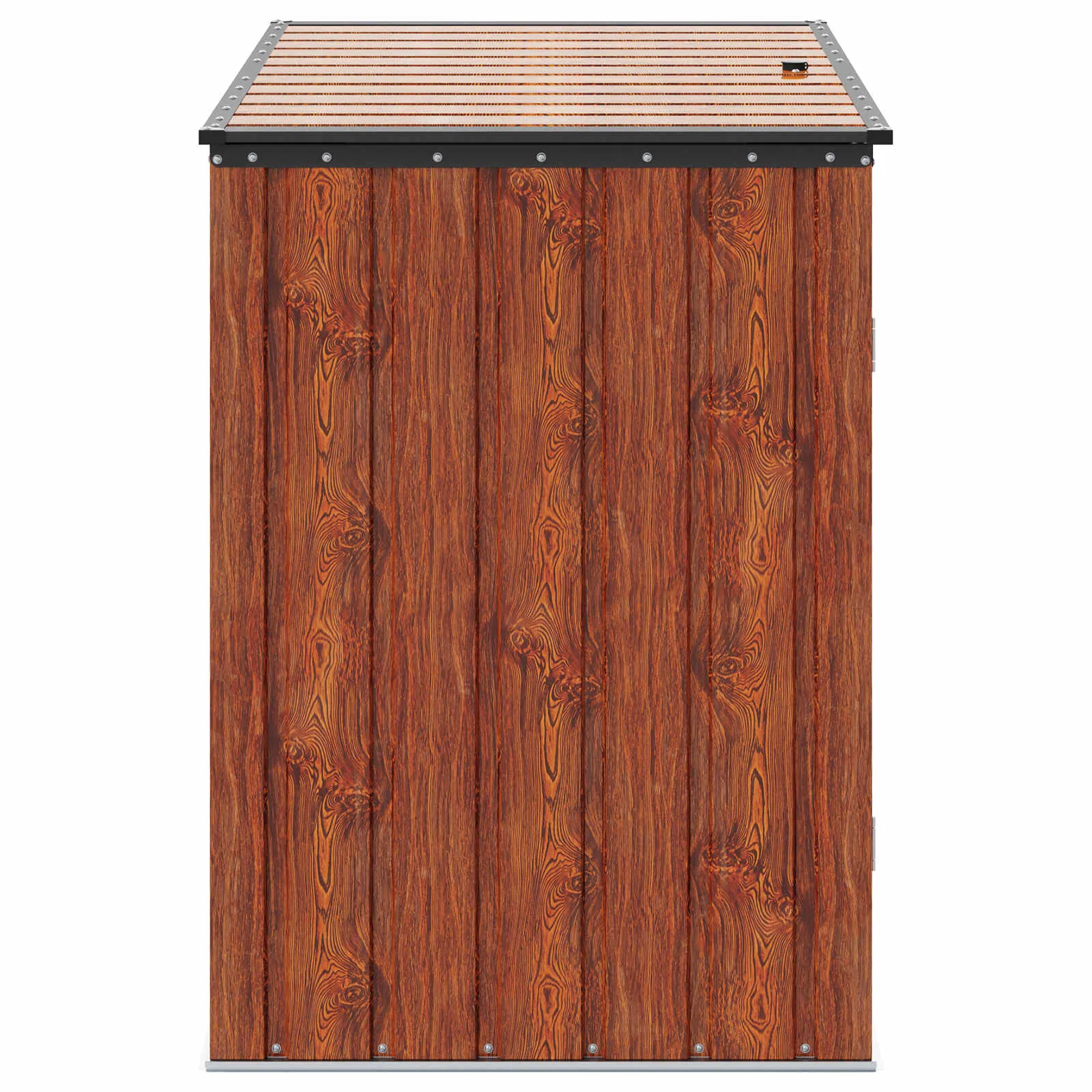 Abschließbare Gartenlagerbox 151,5x82x110,5 cm Braun Stahl