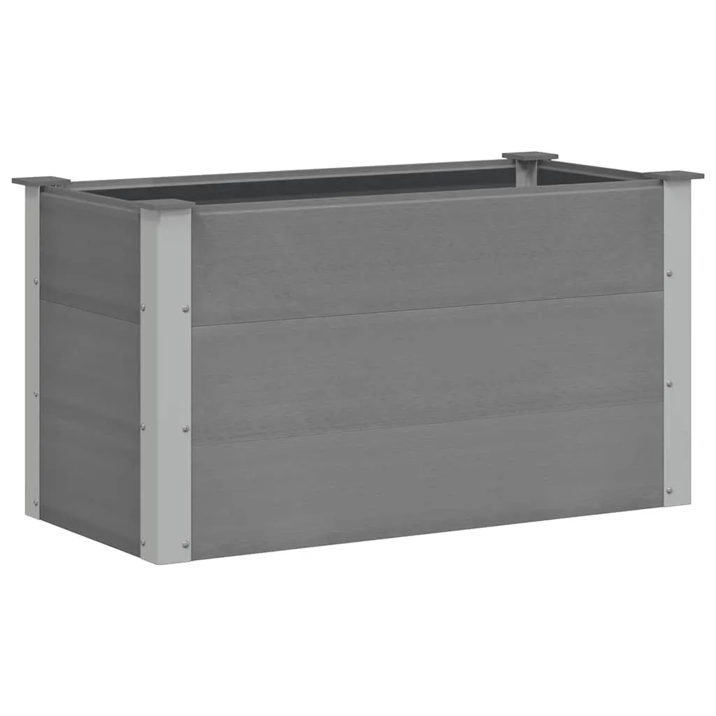 Garten-Hochbeet WPC 100 x 50 x 54 cm Grau