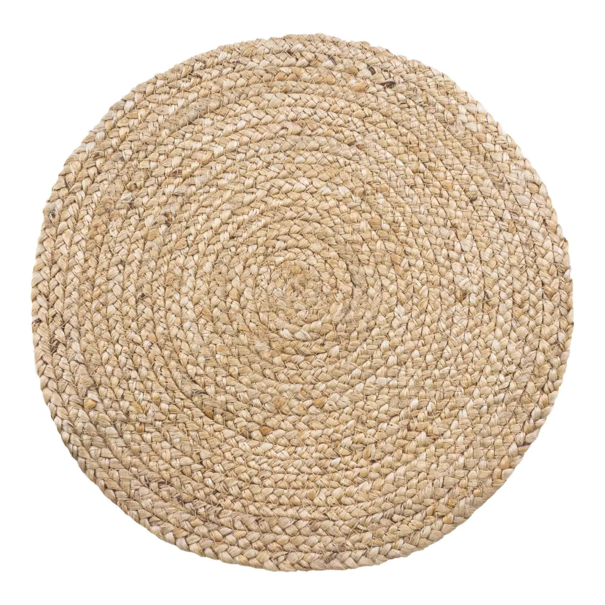 tinkaro Platzset Bombay geflochtene Jute ø38 cm 4er-Set Natur