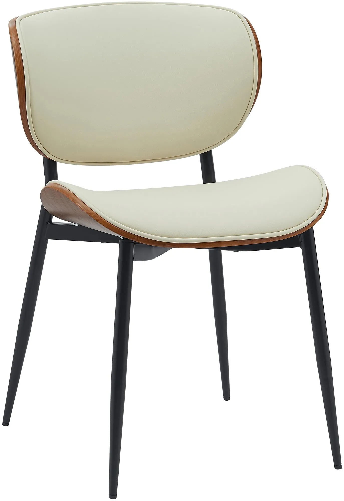 Stuhl Enid 50x54x80 cm walnuss/creme
