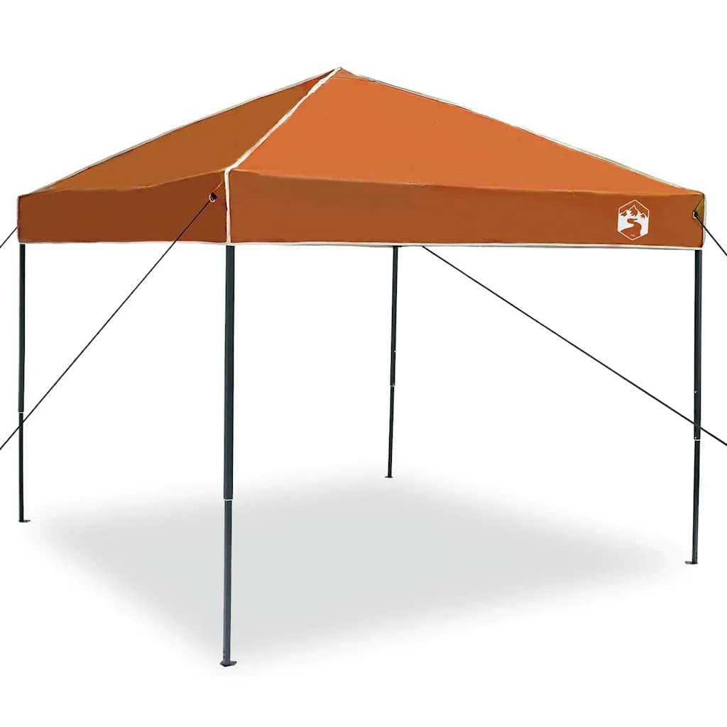 Pop-up Pavillon 243x243x251 cm Orange – wetterfeste Outdoor-Lösung