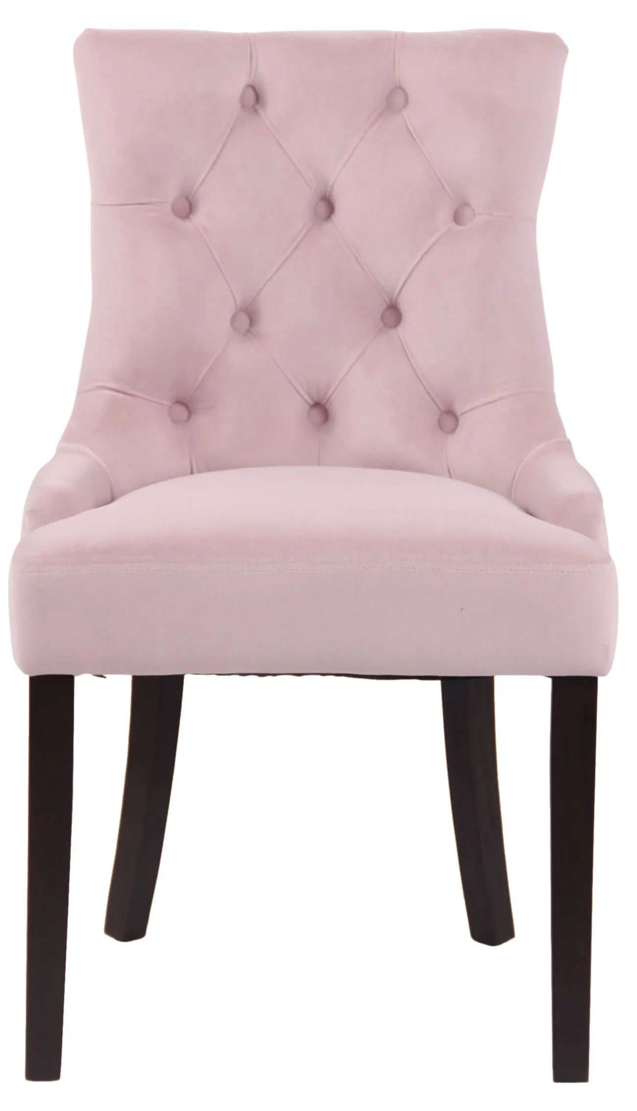 Esszimmerstuhl Aberdeen Samt 4er Set 92x55x58 cm pink