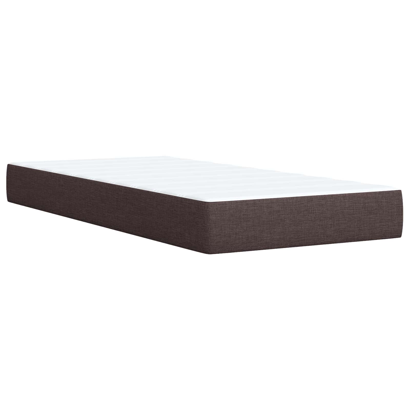 Boxspringbett mit Matratze, LED-Beleuchtung, 80x200 cm, Braun