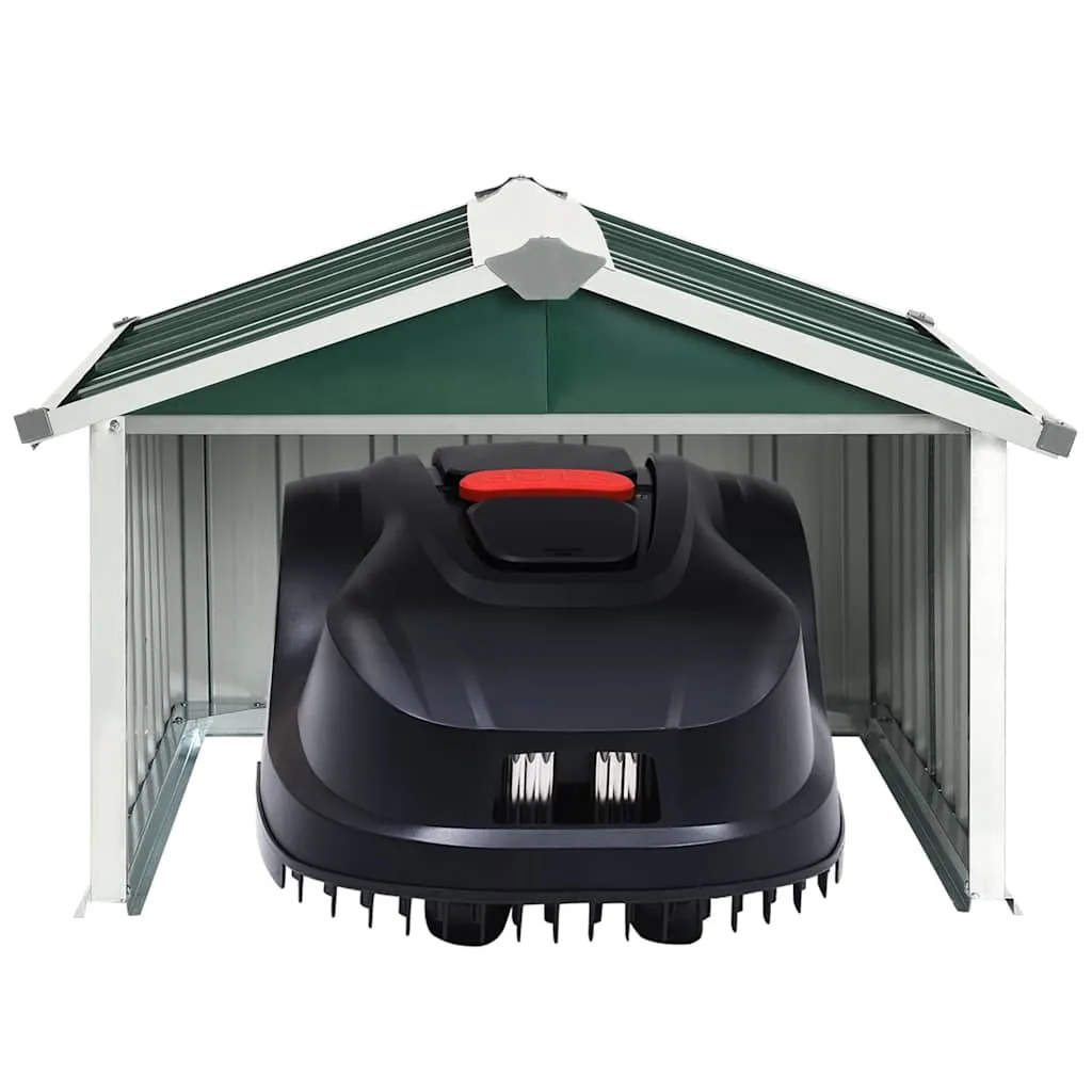 Rasenmäher Garage 92x97x63 cm Verzinkter Stahl Grün
