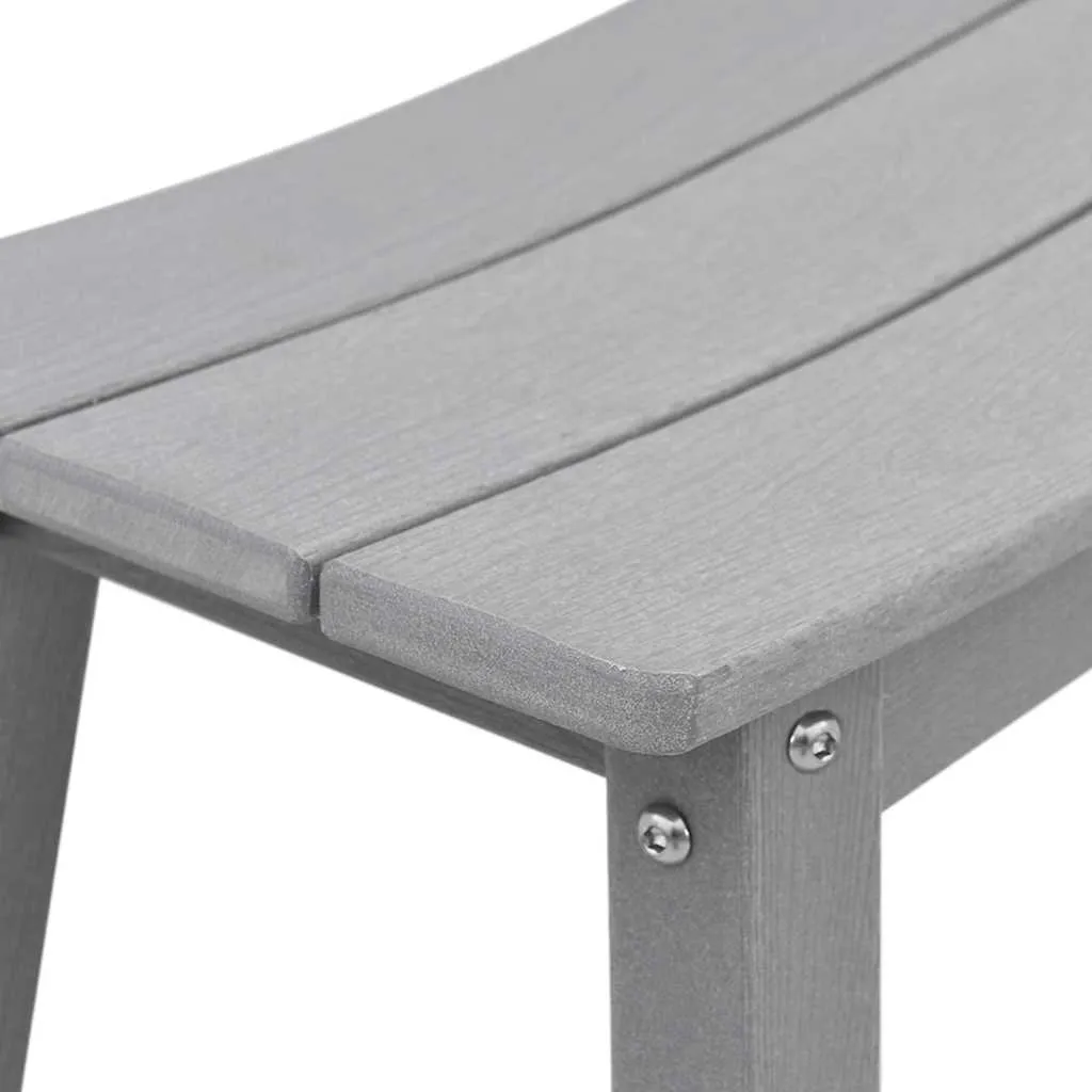 Garten-Barhocker HDPE Hellgrau 52 x 43 x 73,5 cm