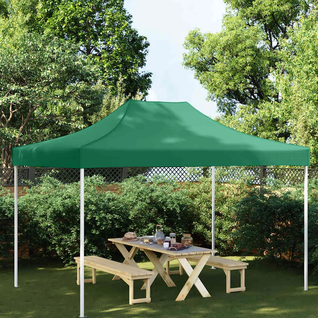 Partyzelt-Dach 410x280 cm Grün aus UV- und wasserbeständigem Oxfordgewebe