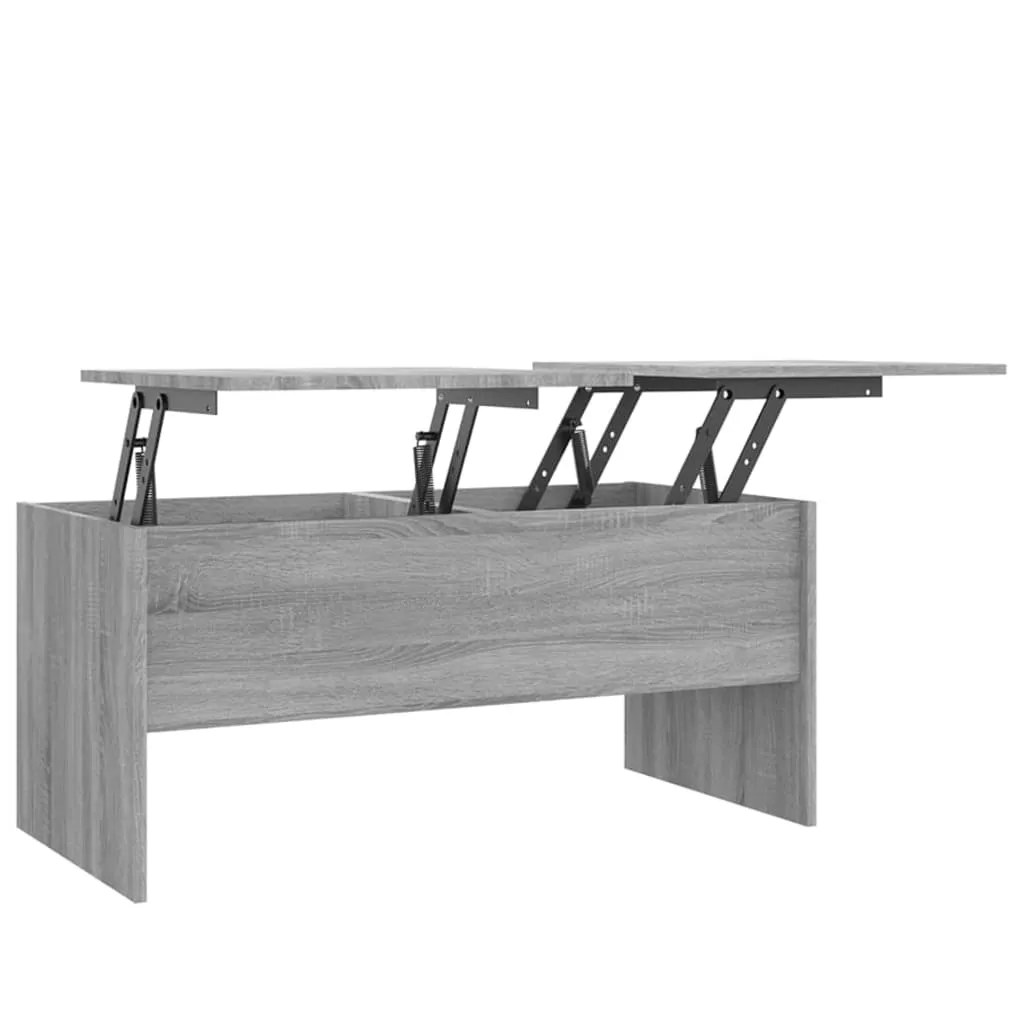Couchtisch Grau Sonoma 102x50,5x46,5 cm Holzwerkstoff