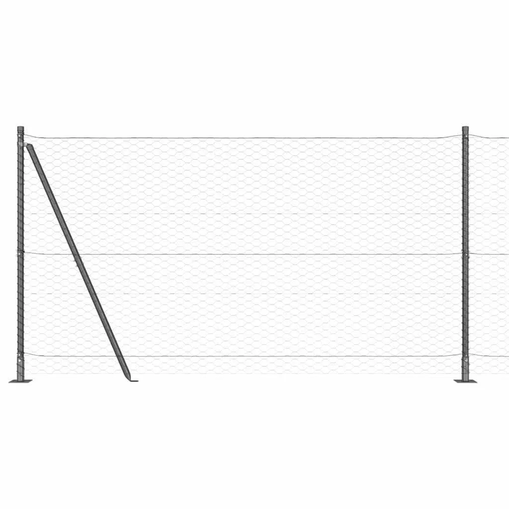Outdoor-Geländerpfosten Set 10000 x 3,2 x 140 cm Grau