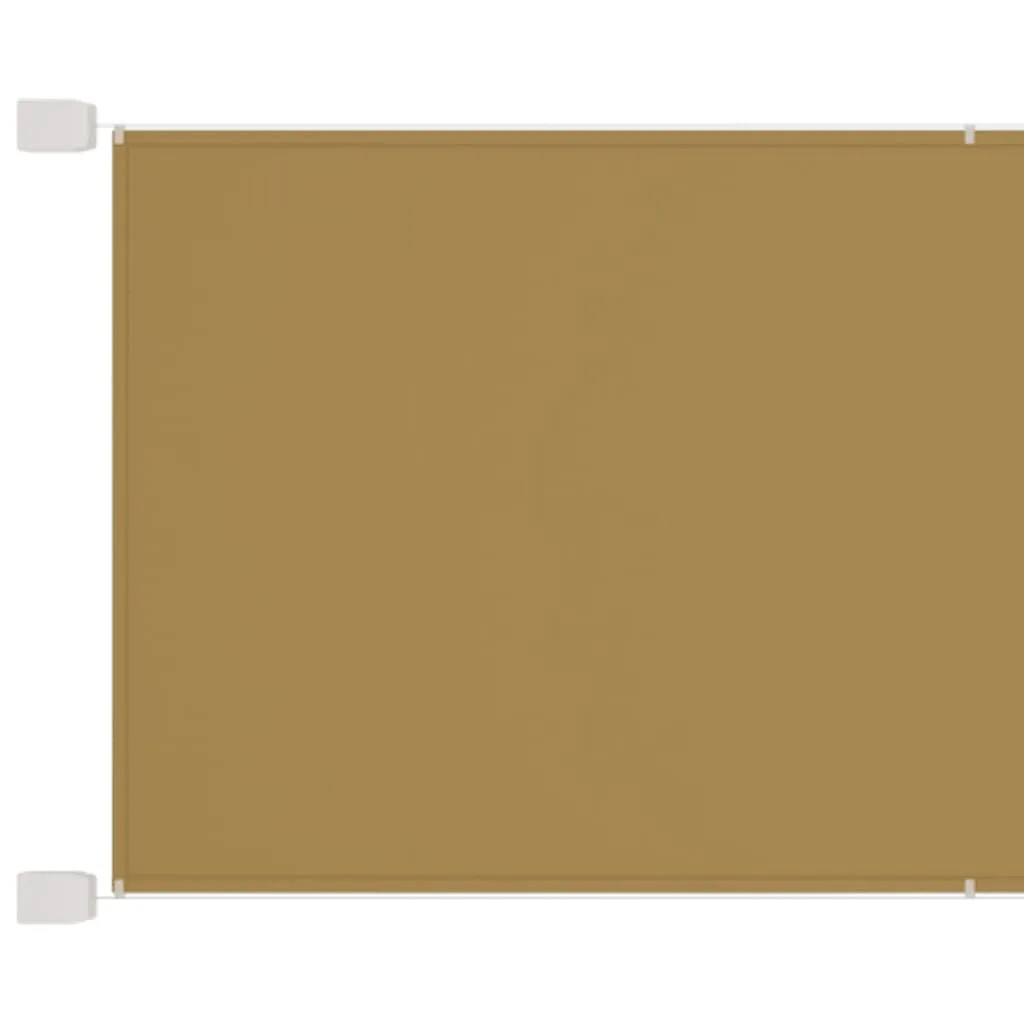 Senkrechtmarkise Beige 60x1200 cm Oxford-Gewebe