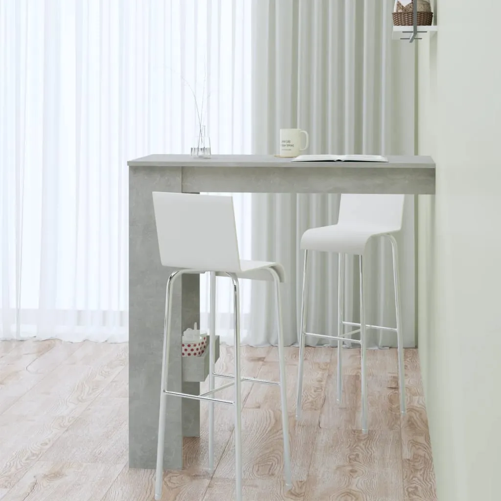 Moderner Wand-Bartisch 102 x 45 x 103,5 cm Betongrau