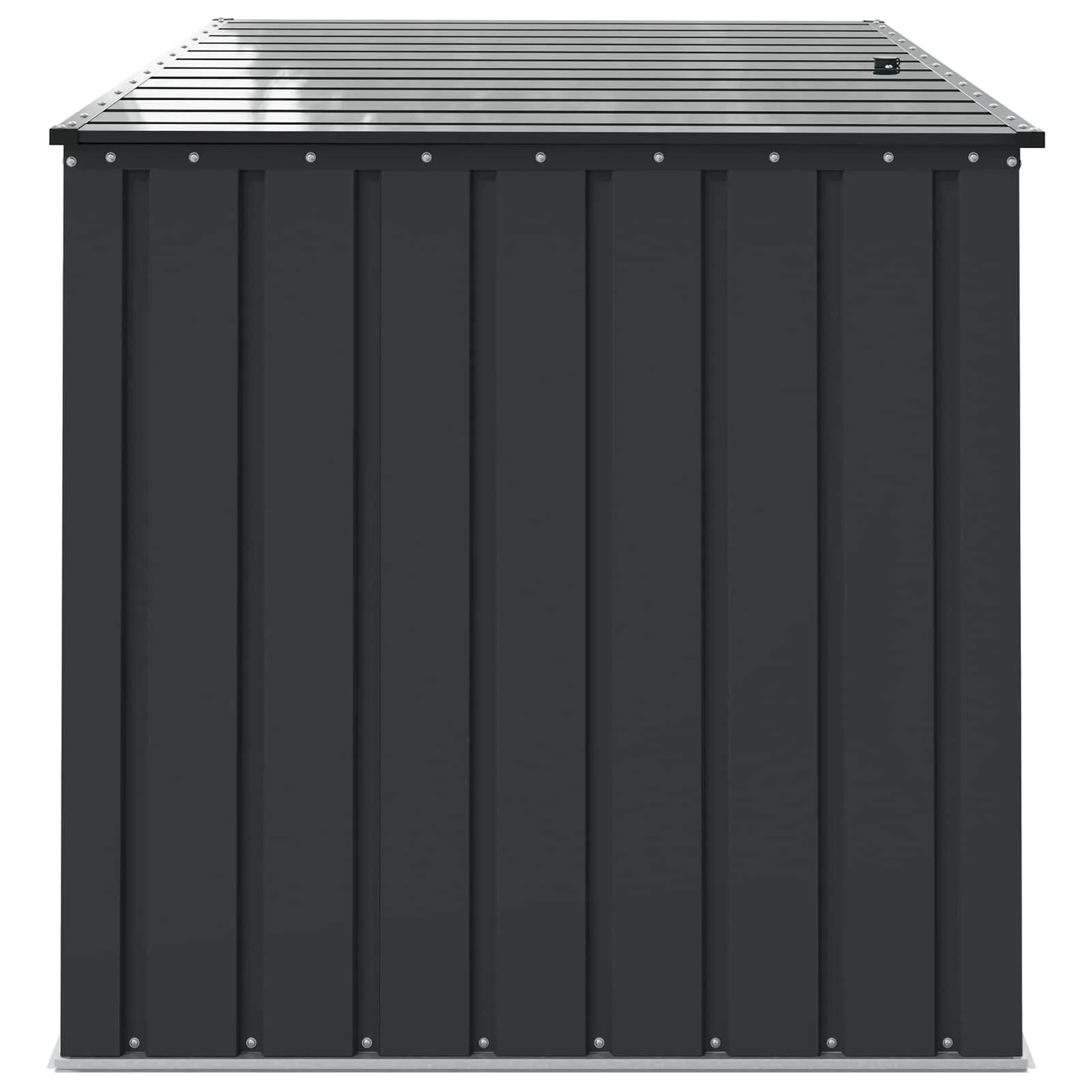 Abschließbare Gartenbox 151,5x107x100 cm Schwarz Stahl
