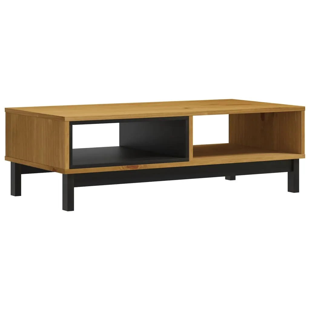 Stilvoller Couchtisch aus Massivholz, 100 x 50 x 32,5 cm