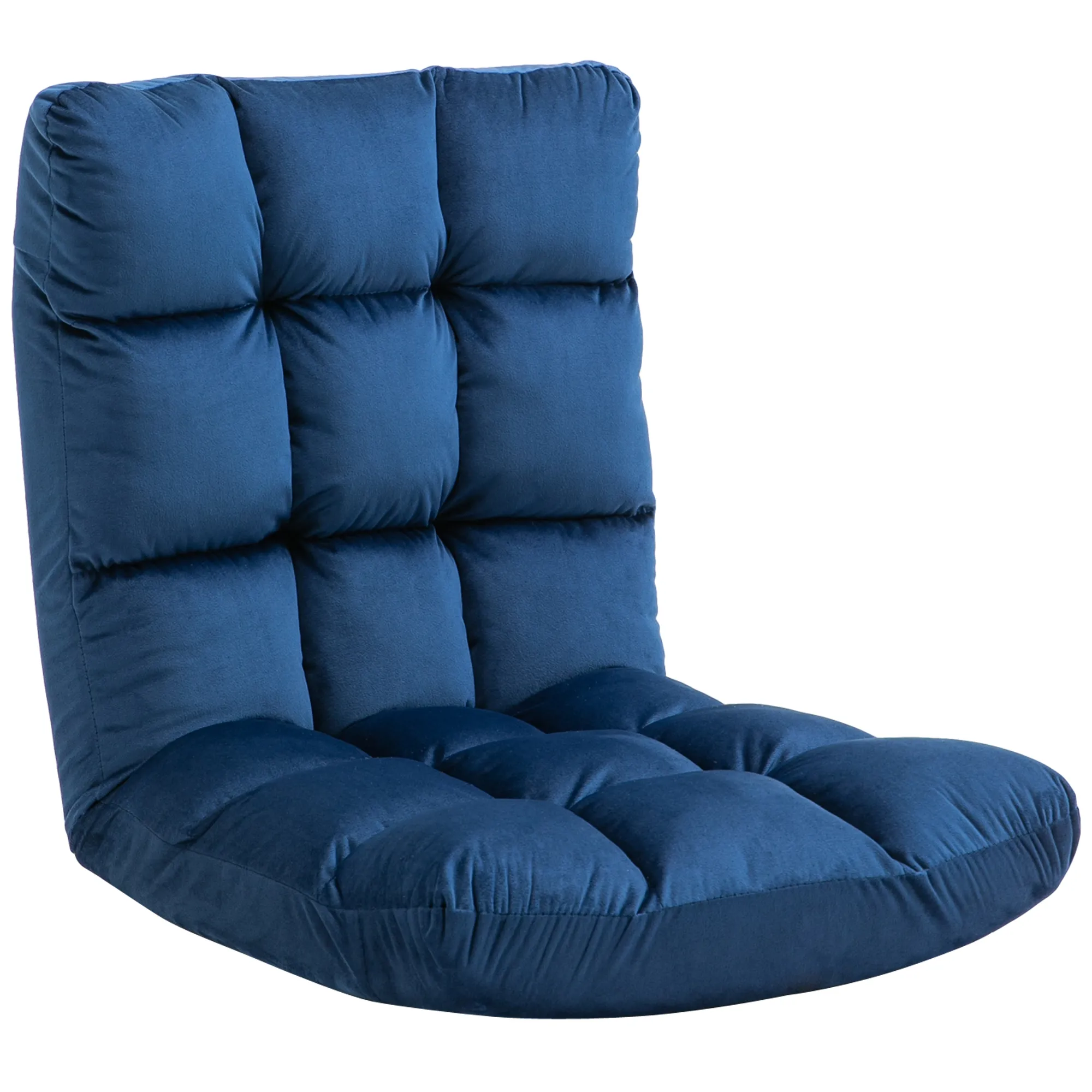 Bodensofa Blau 55B x 71T x 53,5H cm - 3-in-1 Design