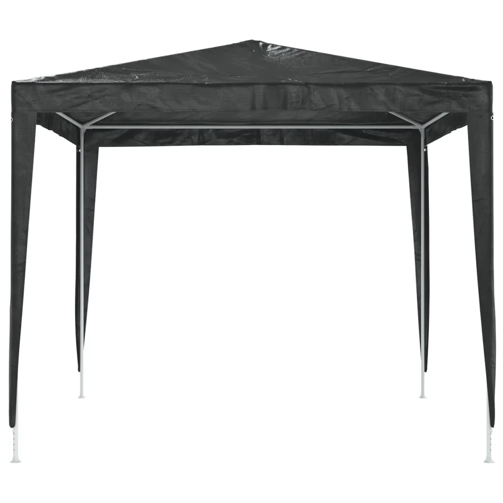 Partyzelt 2,5x2,5x2,4 m Anthrazit mit UV- und wasserbeständigem Material