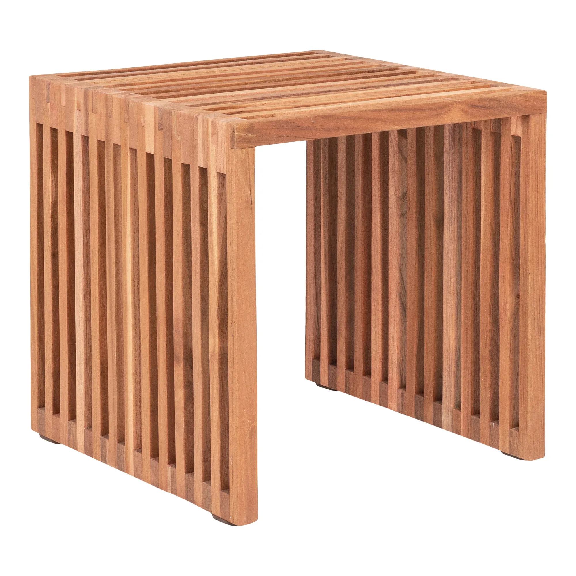 tinkaro Pego Beistelltisch 40x40x40 cm Natur Teak