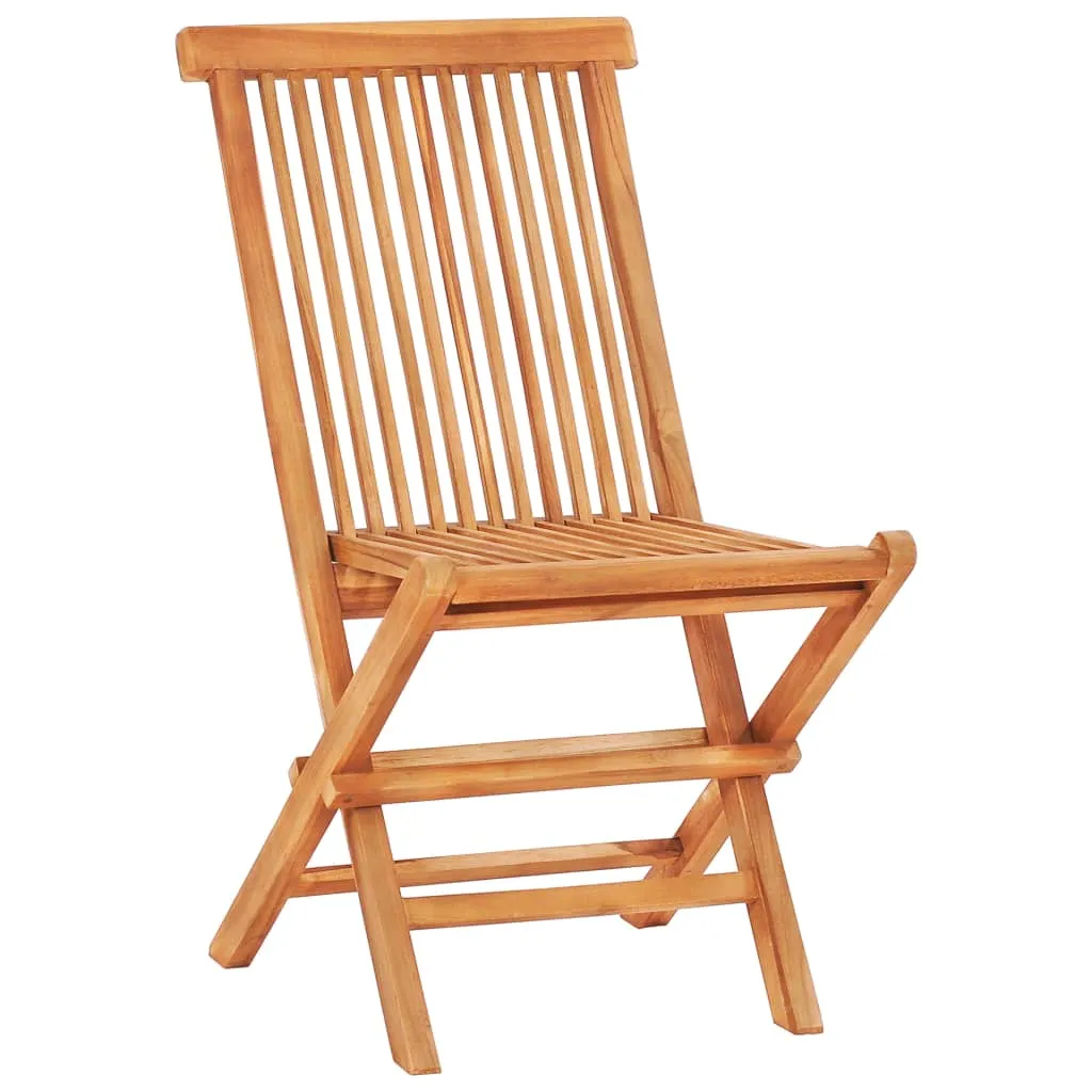 Klappbares Essmöbel-Set aus Naturholz 120x70x75 cm, Naturfarbe