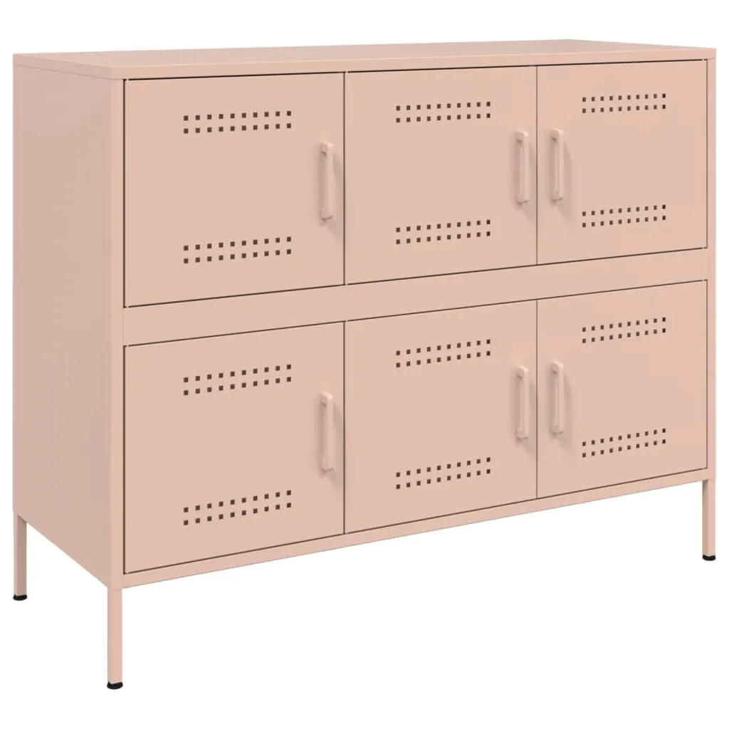 Robustes Sideboard 100,5 x 39 x 79 cm in Rosa