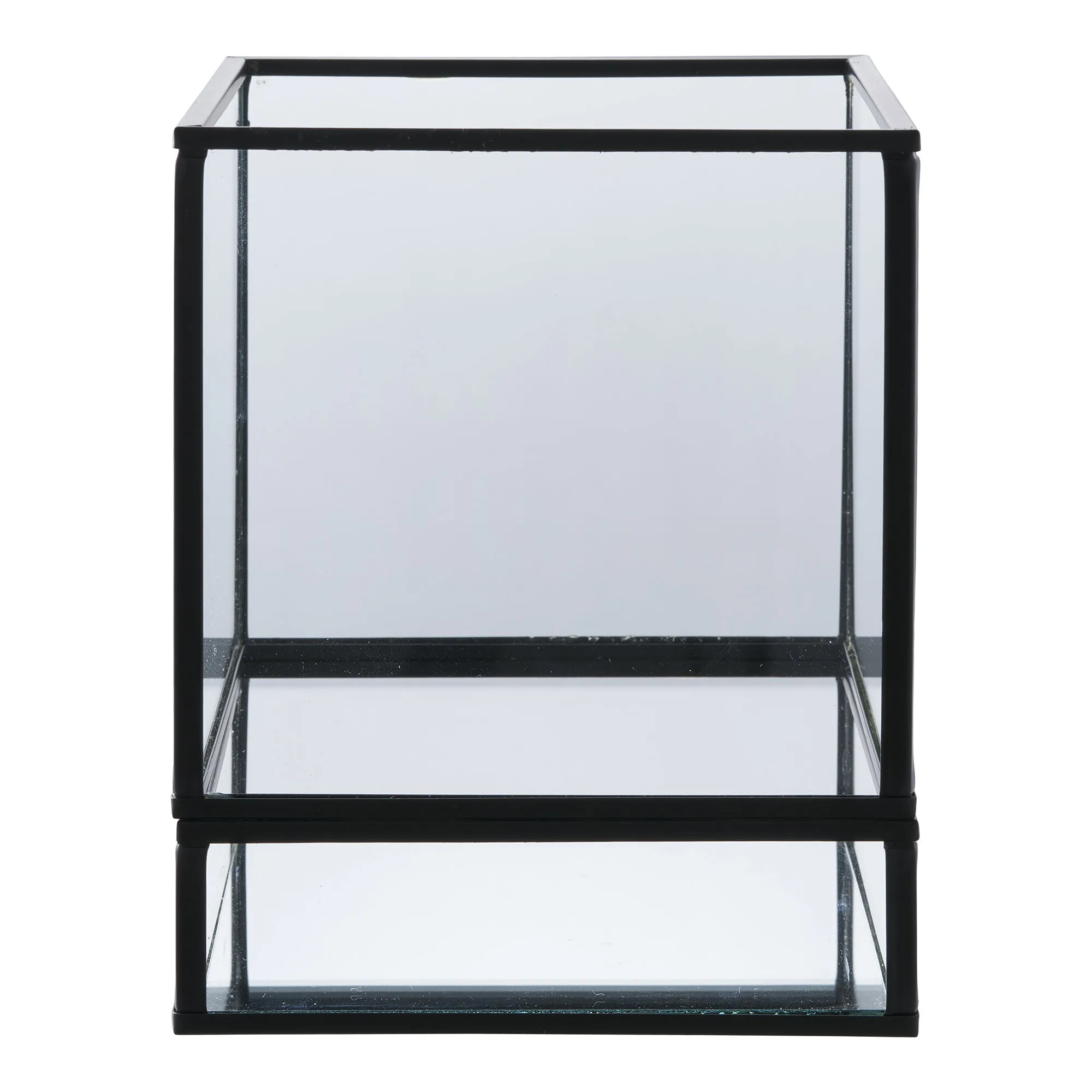 tinkaro Windlicht Kerzenhalter 12x15 cm Schwarz