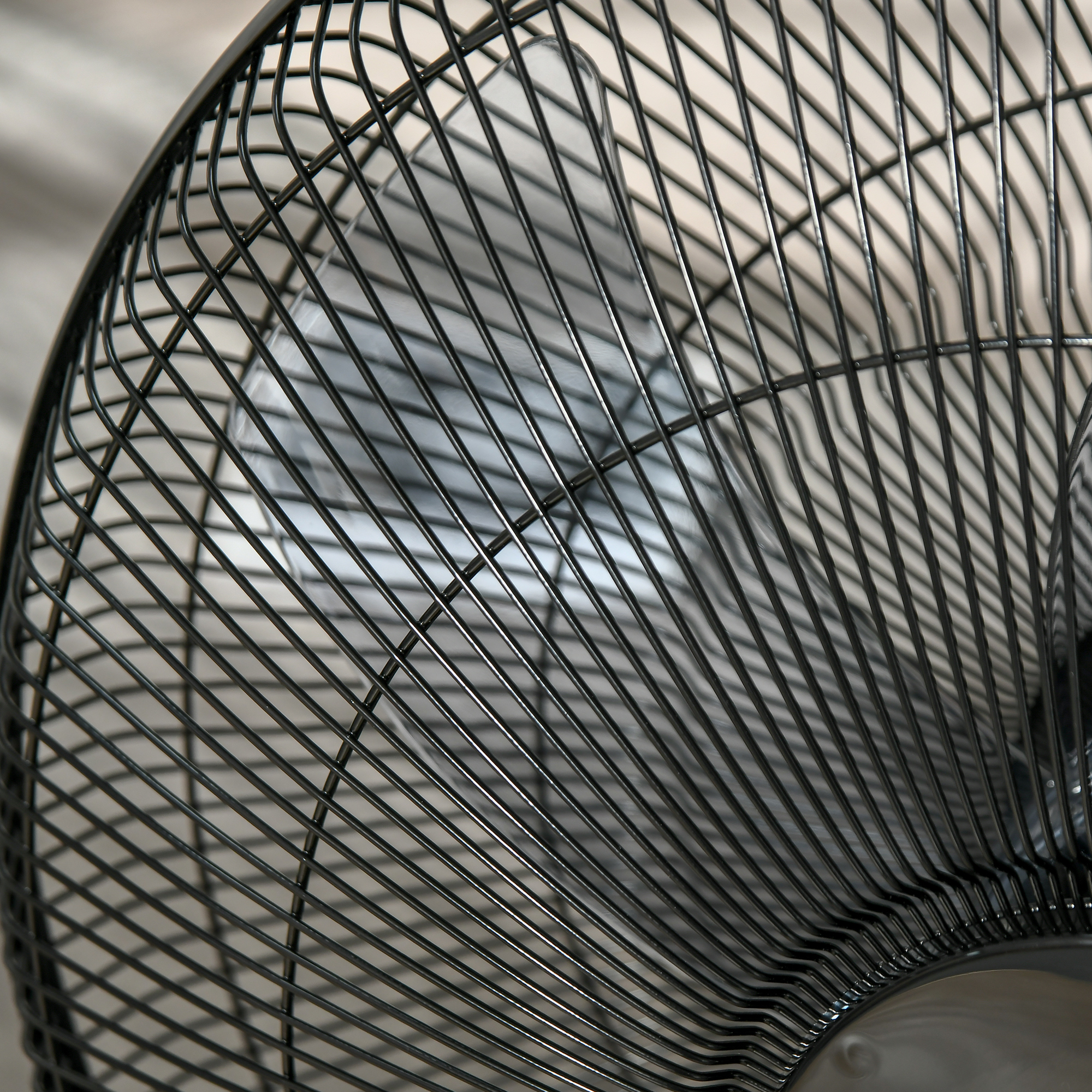 Standventilator mit Fernbedienung, Höhenverstellbarer Ventilator, 70° Oszillierender Lüfter, 3 Geschwindigkeitsstufen, Verstellbarer Neigungswinkel, 7,5h Timer, Ø44,5 x 110-124 cm, Schwarz