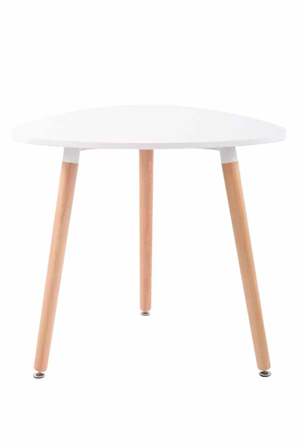 Küchentisch Abenra 80x80x75 cm weiß Massivholz