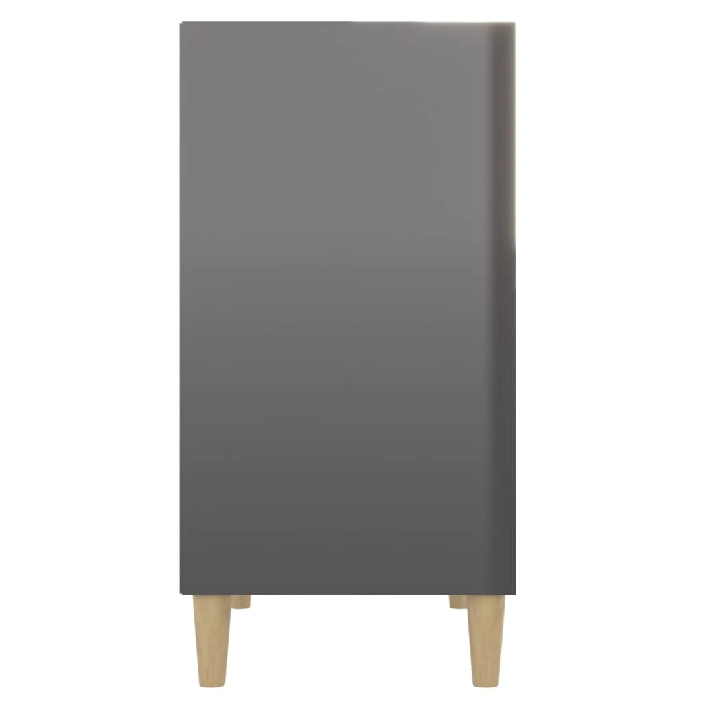 Sideboard Hochglanz-Grau 57x35x70 cm Holzwerkstoff