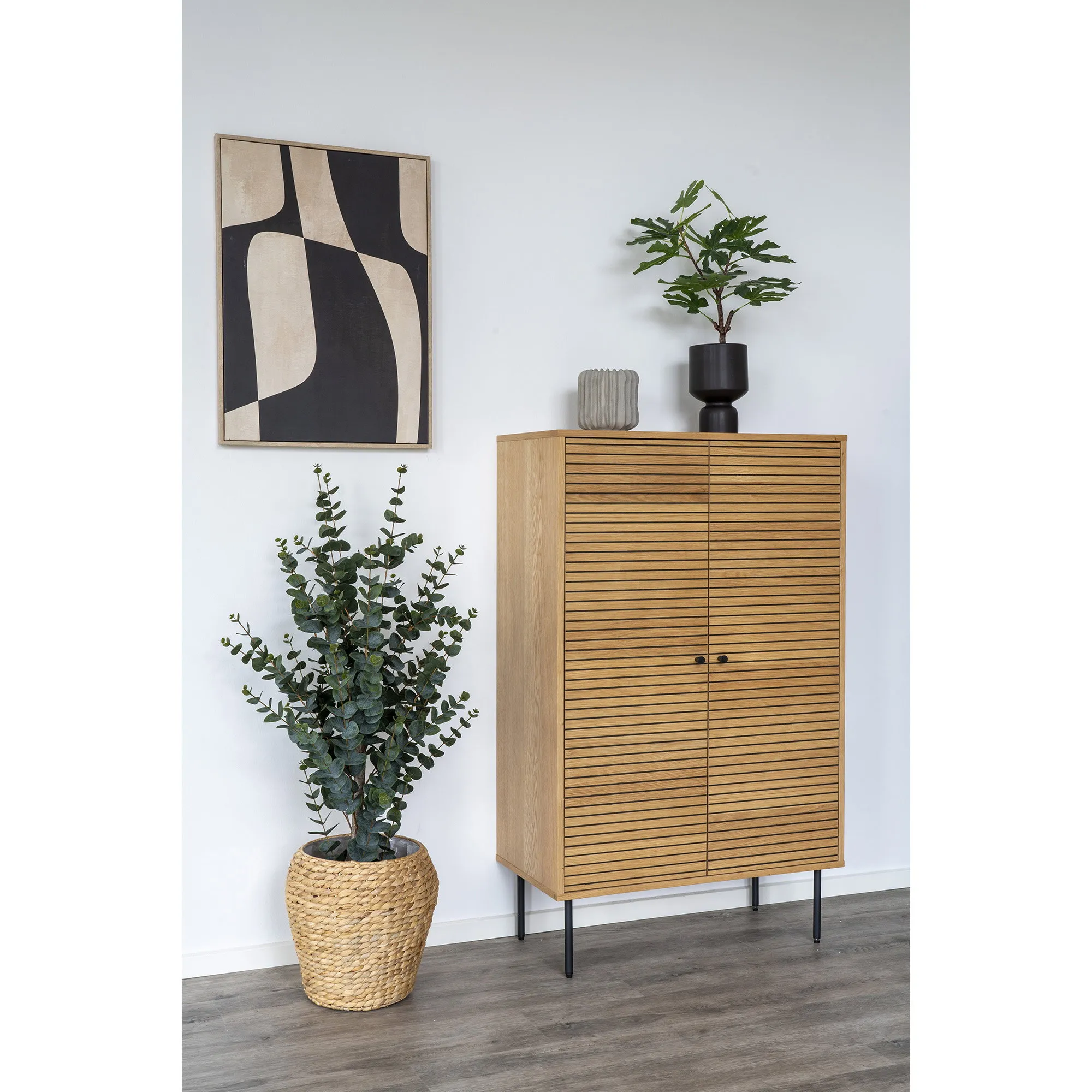 tinkaro Blumentopf Keramik Grau