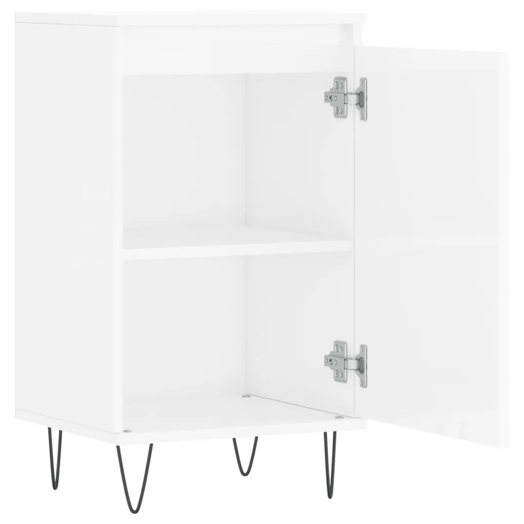 Sideboards 2 Stk. Hochglanz-Weiß 40x35x70 cm Holzwerkstoff