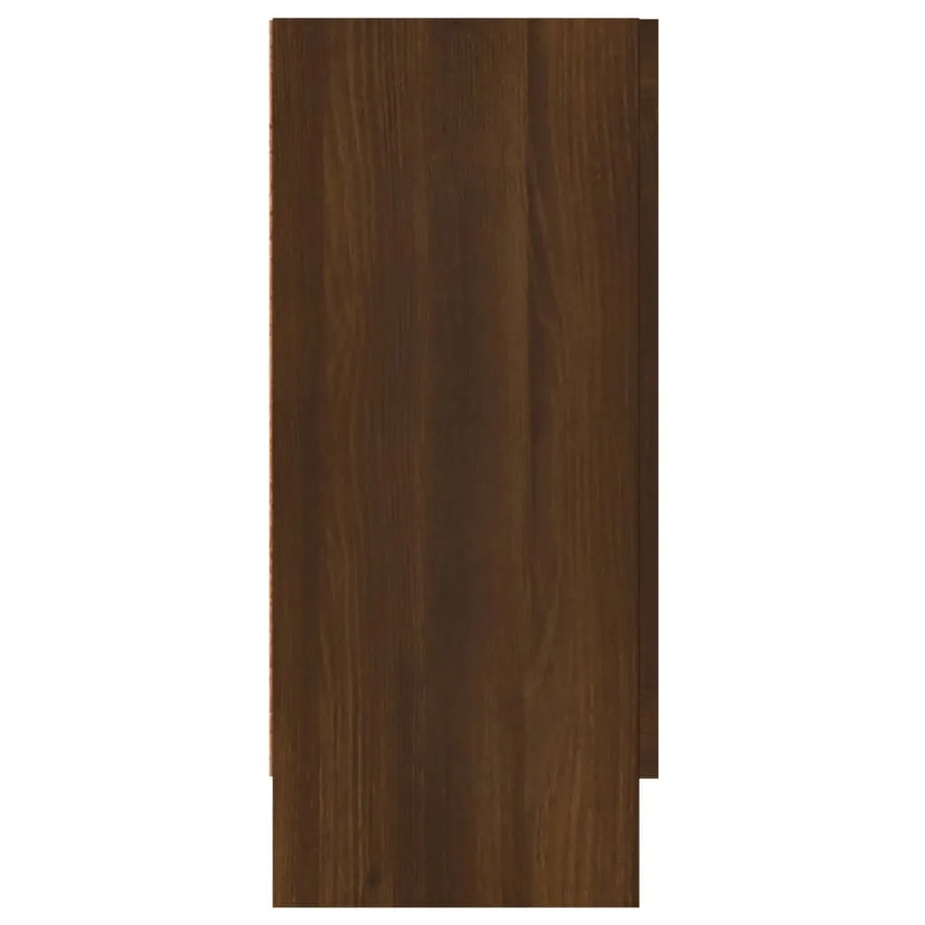 Sideboard Holzwerkstoff MDF 120 x 30,5 x 70 cm Braun Eichen-Optik