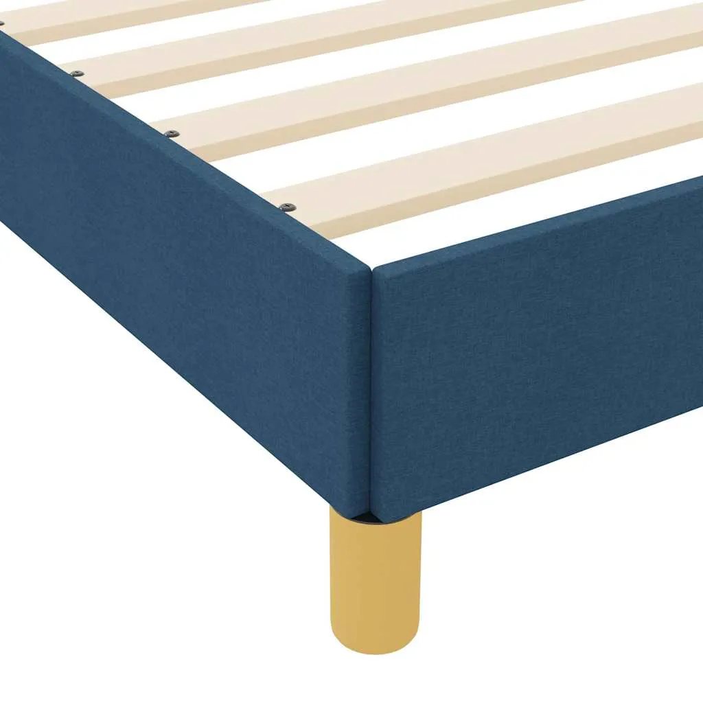 Boxspringbett mit Matratze, Stoff, 200 x 80 cm, Blau
