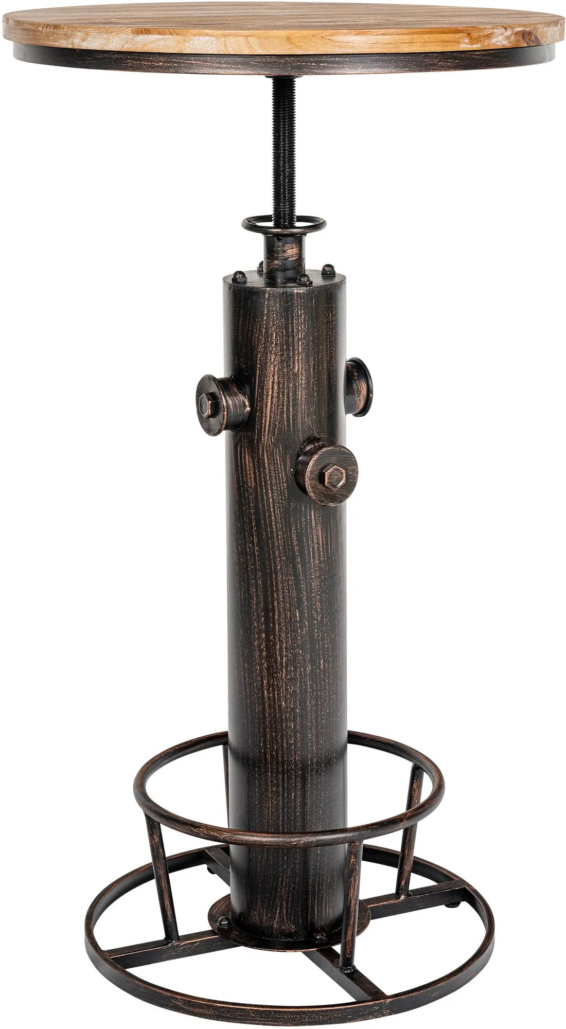 Stehtisch Ruhr Massivholz 54 cm Bronze