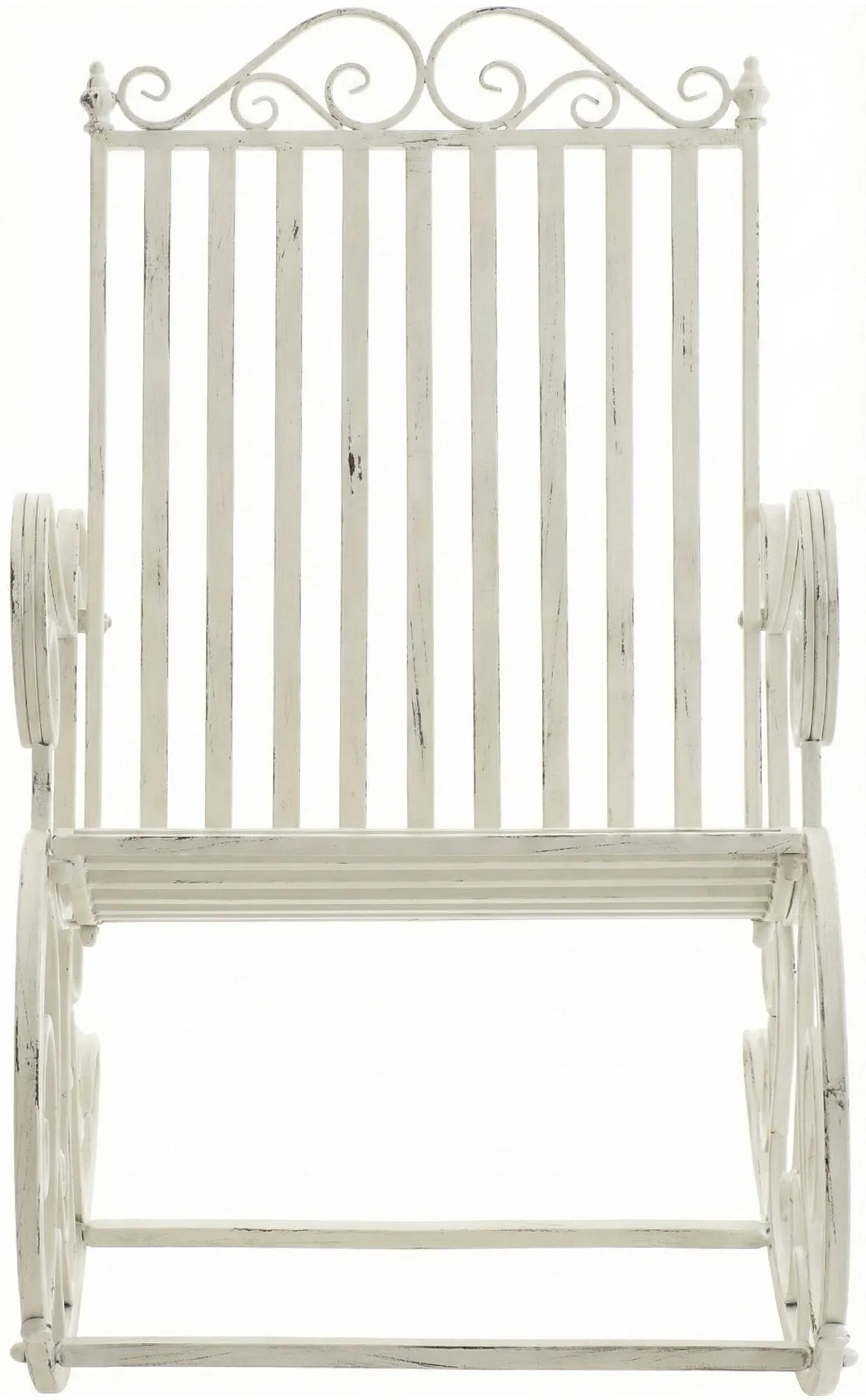 Schaukelstuhl Smilla 94x56x90 cm antik weiß