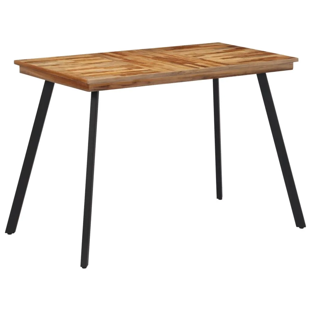 Esstisch Naturholz mit schwarzem Gestell 120 x 62 x 76 cm