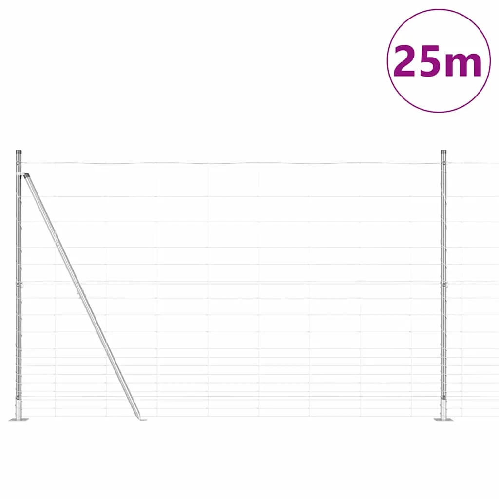 Robuster Zaunpfosten 2500 x 150 cm galvanisiert aus Stahl