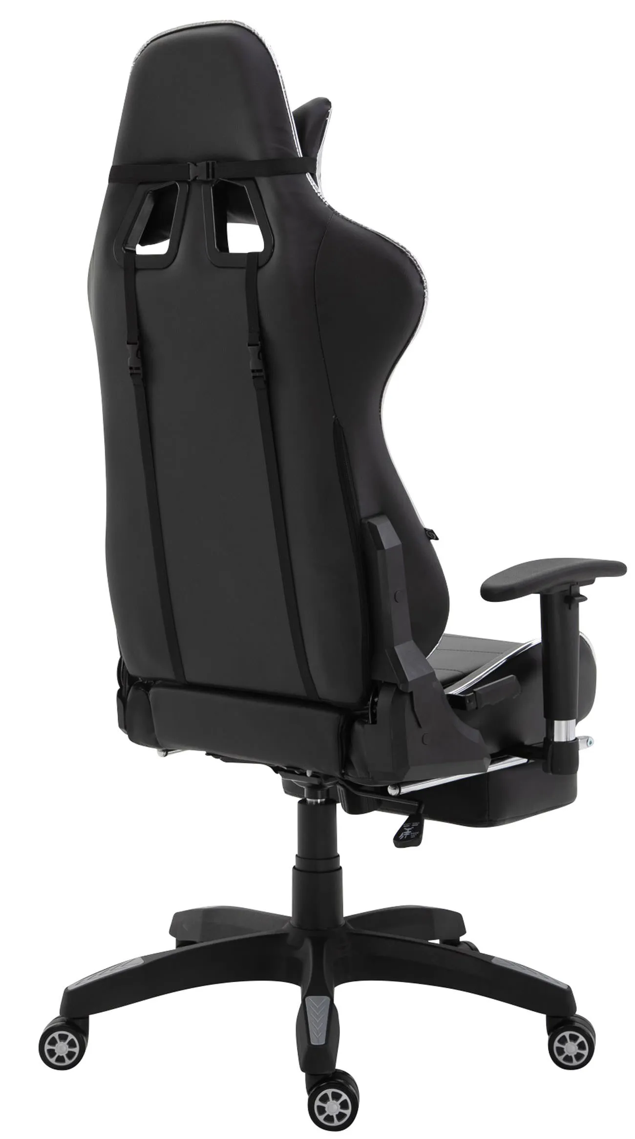 Bürostuhl Turbo XL 132-142x67x58-174 cm schwarz/weiß