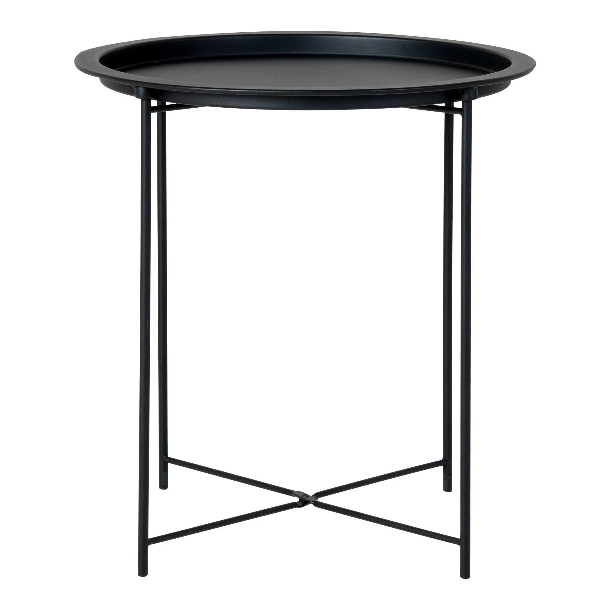 tinkaro Bastia Beistelltisch Stahl ø47x50 cm Schwarz