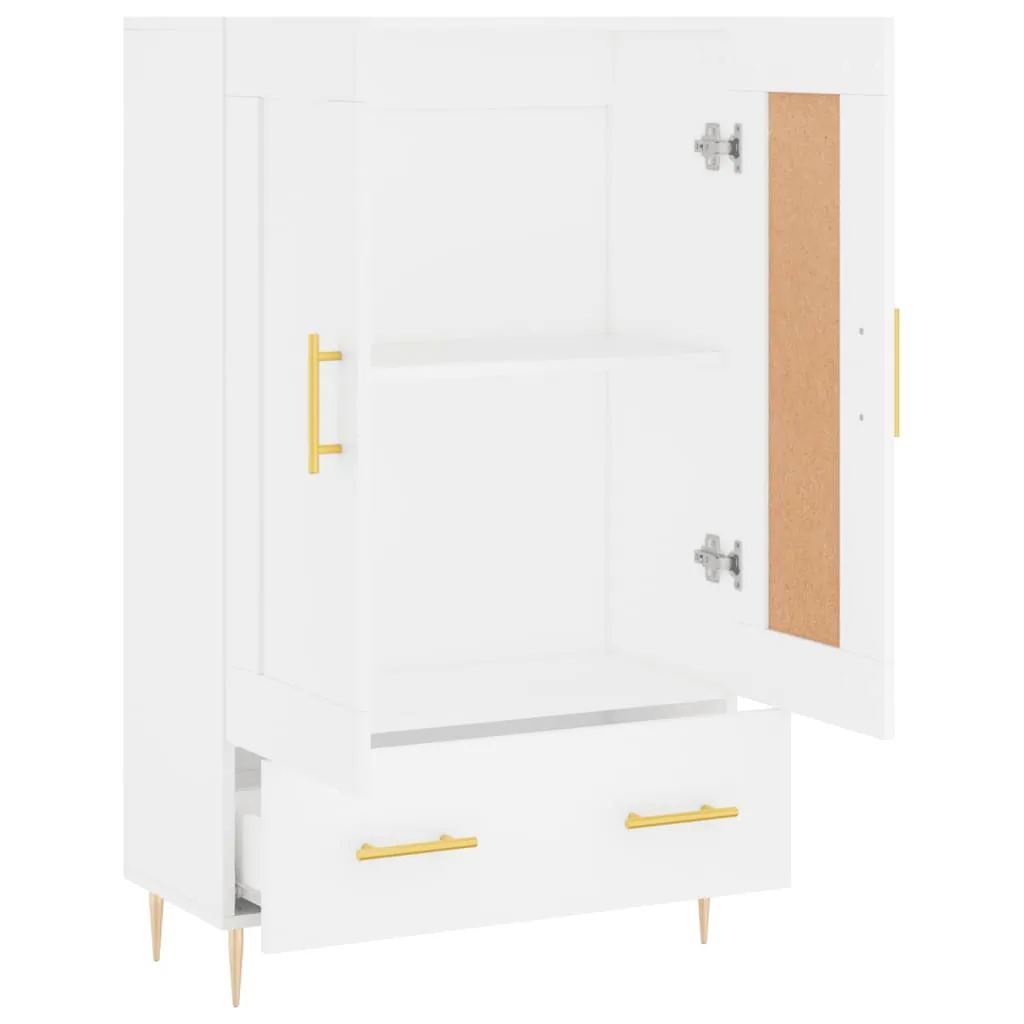 Highboard Weiß 69,5x31x115 cm Holzwerkstoff