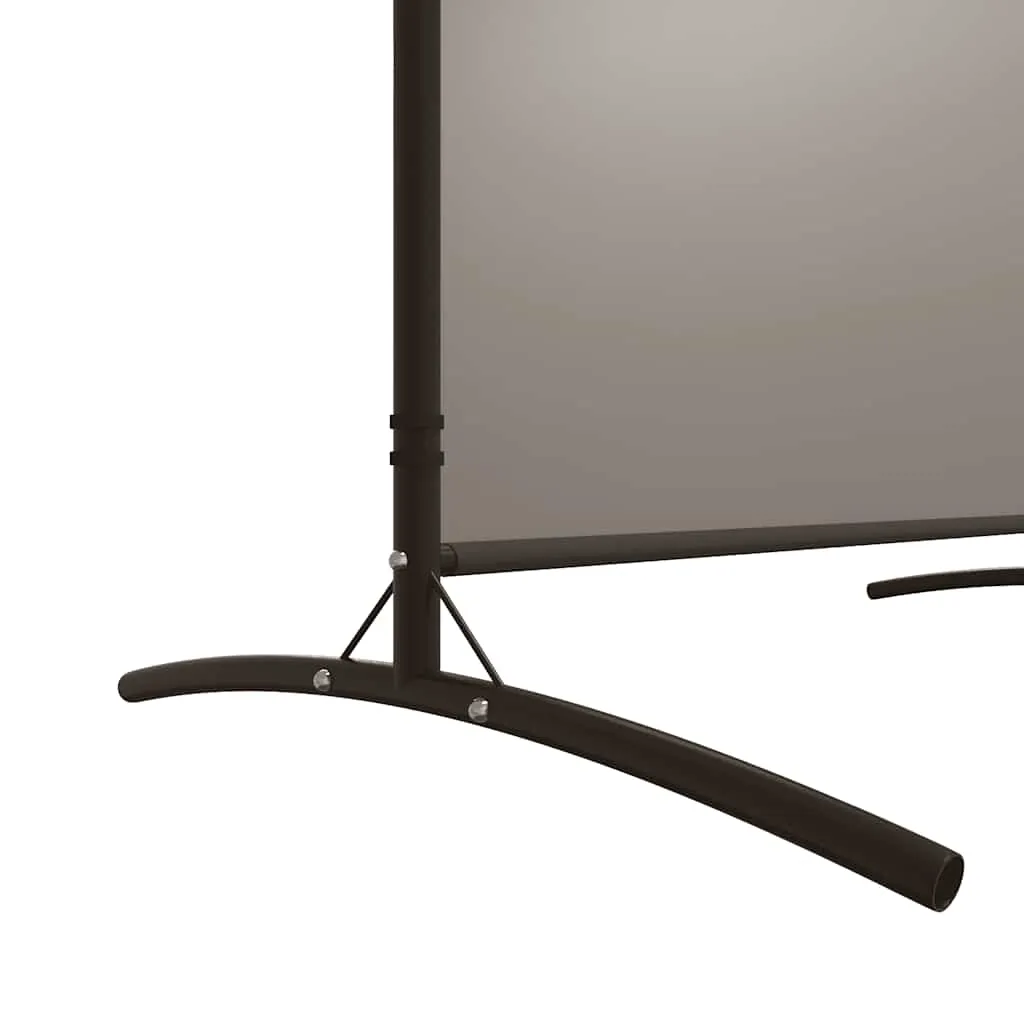 Paravent Raumteiler 175x180 cm Anthrazit Stoff mit 2 Paneelen