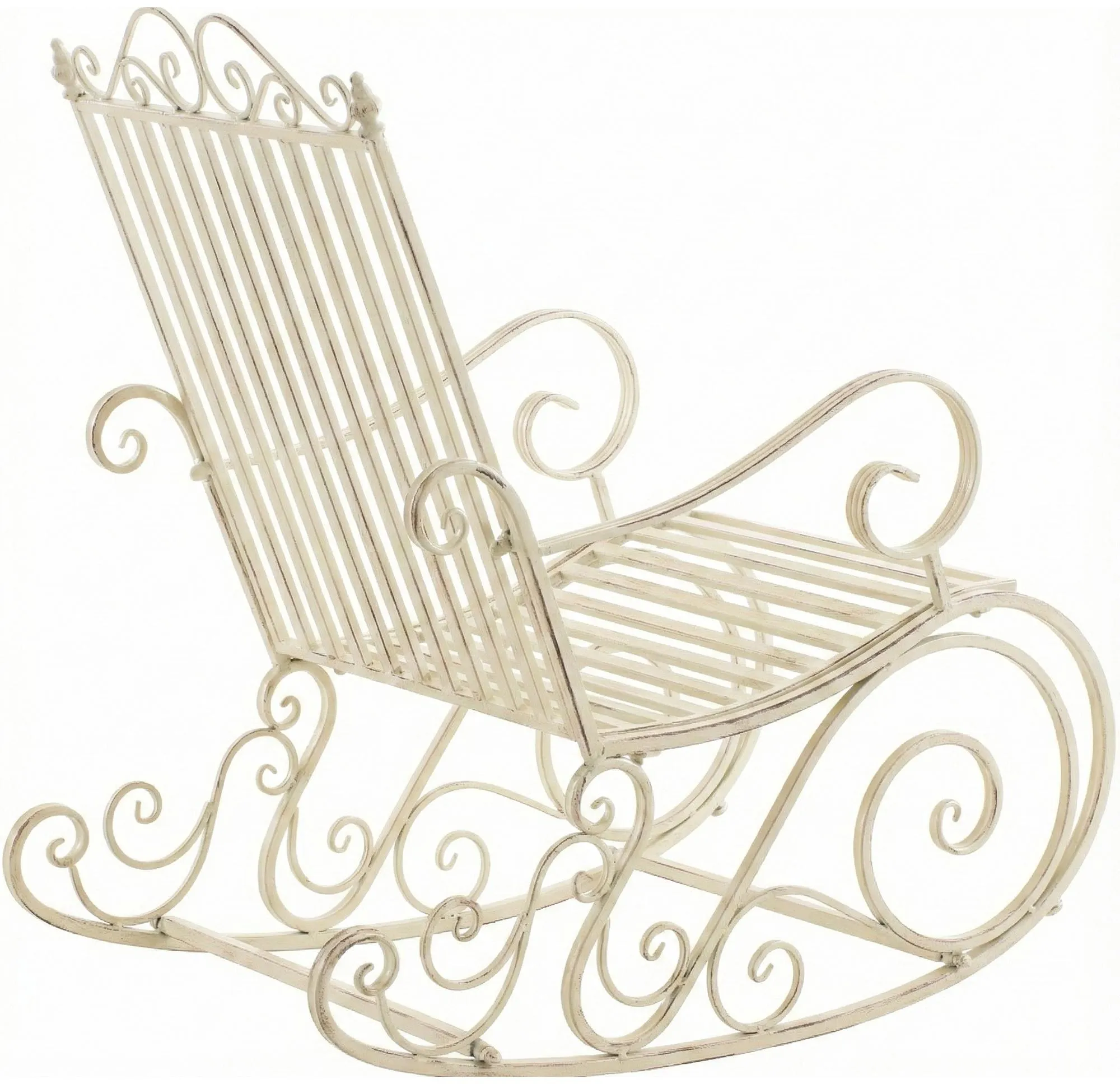 Schaukelstuhl Smilla 94x56x90 cm antik-creme