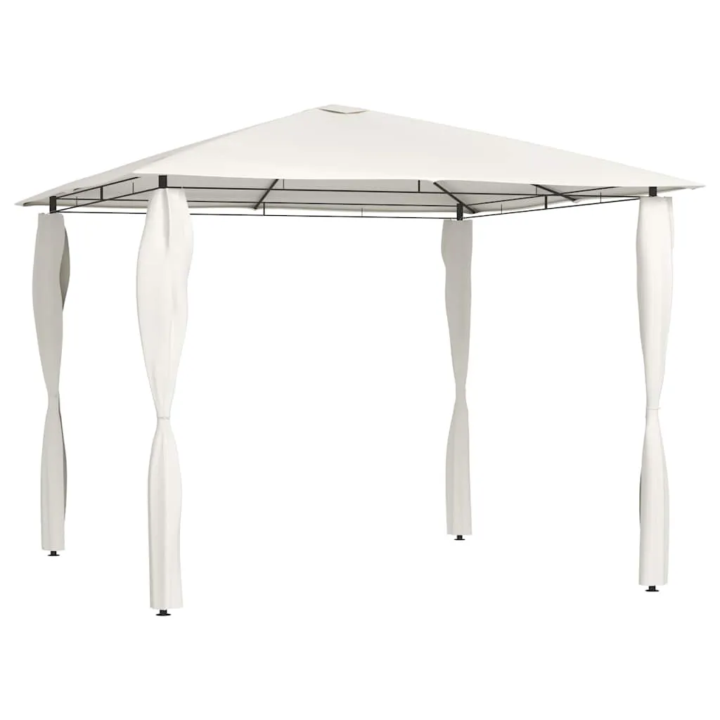 Pavillon 3x3x2,6 m Creme mit Stahlkonstruktion