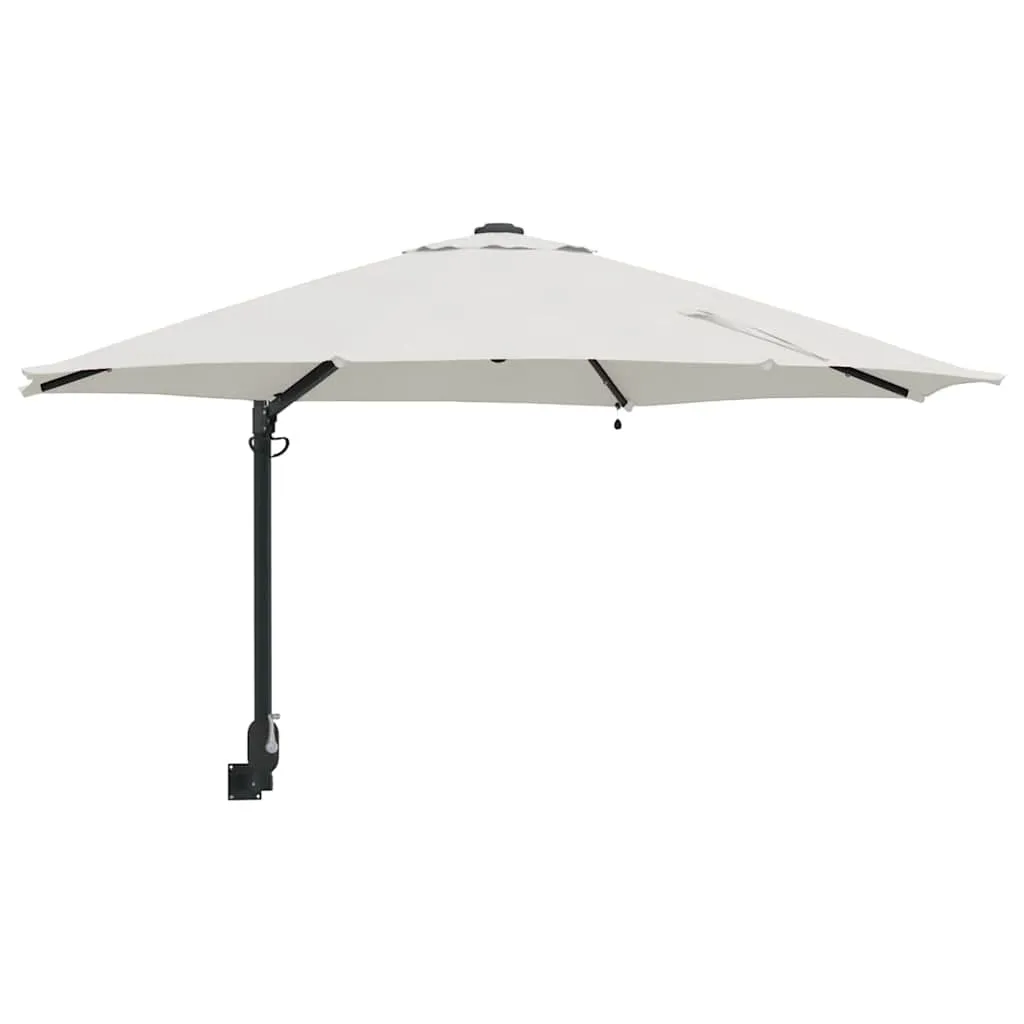 Garten-Sonnenschirm Sand 248 x 248 x 148 cm Polyester und Stahl