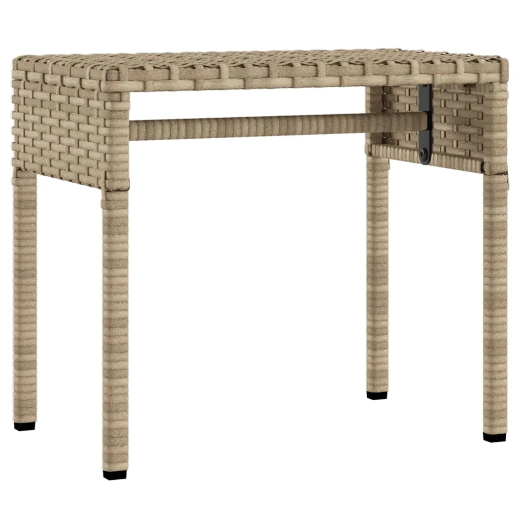 Sonnenliege mit Dach 62x200x130 cm Beige aus PE-Rattan und Stahl