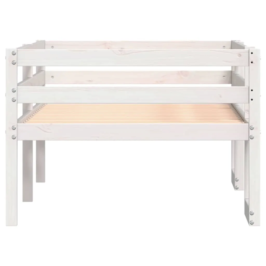 Kinderbett Weiß 195,5 x 82,5 x 61 cm mit Rausfallschutz